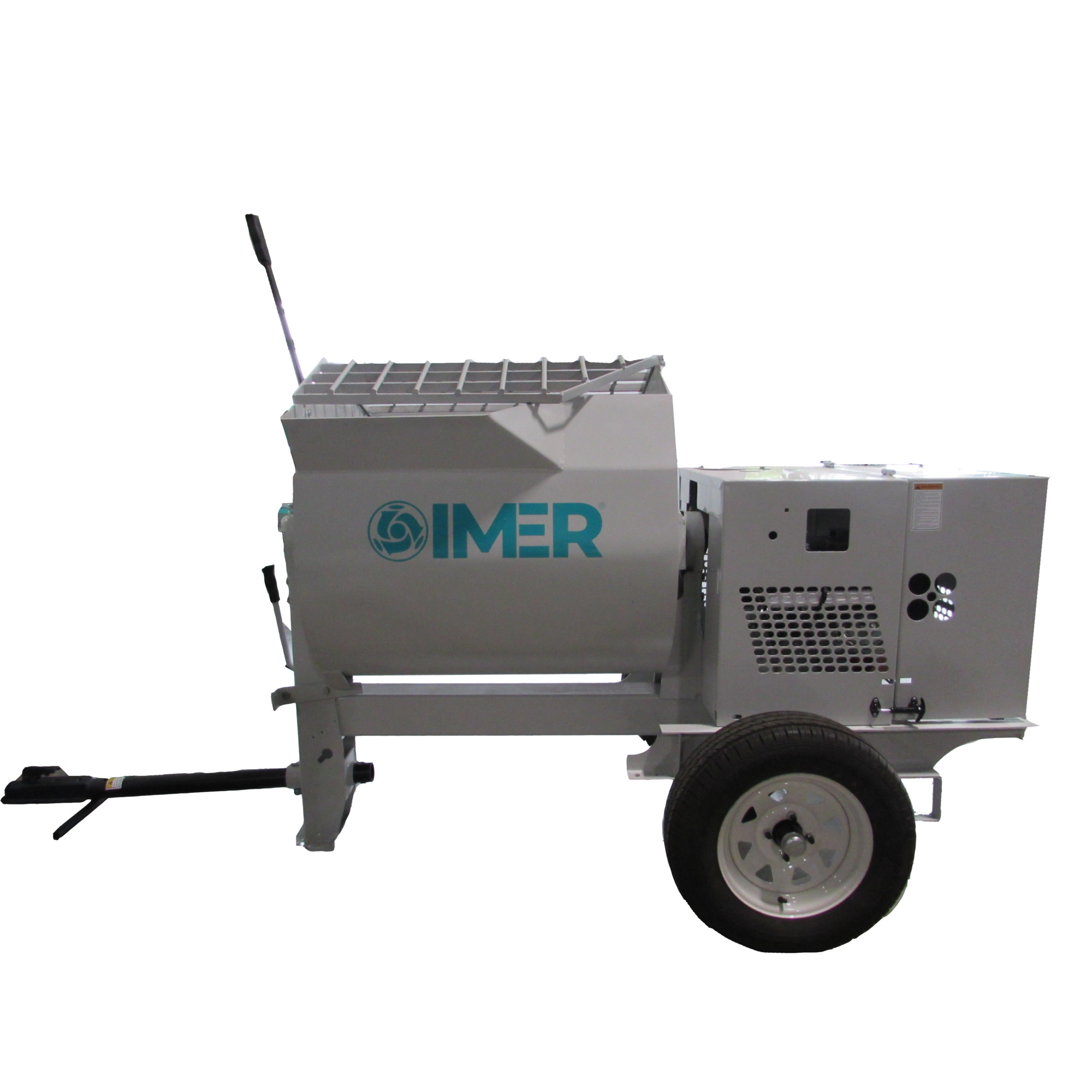 IMER HSM 12 12 cu ft steel drum mortar mixer w/ electric motor